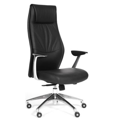 Кресло CHAIRMAN Vista/Black для руководителя, экокожа, цвет черный