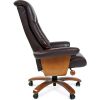 Кресло CHAIRMAN 400/BROWN для руководителя, кожа, цвет коричневый