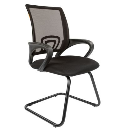 Кресло CHAIRMAN 696 V/BLACK для посетителя, сетка/ткань, цвет черный
