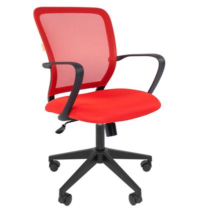 Кресло CHAIRMAN 698/RED для оператора, сетка/ткань, цвет красный