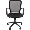 Кресло CHAIRMAN 698/BLACK для оператора, сетка/ткань, цвет черный