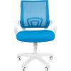 Кресло CHAIRMAN 696 WHITE/L.BLUE для оператора, белый пластик, цвет голубой