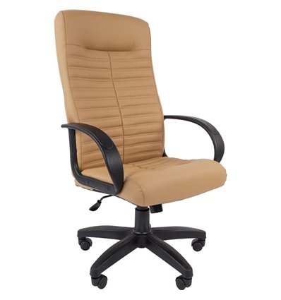 Кресло CHAIRMAN 480 LT/beige для руководителя, экокожа, цвет бежевый