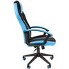 Кресло CHAIRMAN GAME 26 Blue геймерское, экокожа/ткань, цвет черный/голубой