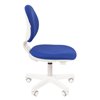 Кресло CHAIRMAN KIDS 108 BLUE детское, белый пластик, ткань, цвет синий