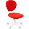 Кресло CHAIRMAN KIDS 108 RED детское, белый пластик, ткань, цвет красный