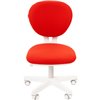 Кресло CHAIRMAN KIDS 108 RED детское, белый пластик, ткань, цвет красный