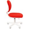 Кресло CHAIRMAN KIDS 108 RED детское, белый пластик, ткань, цвет красный