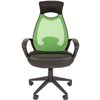 Кресло CHAIRMAN 840 Black/Green для руководителя, цвет черный/светло-зеленый