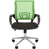 Кресло CHAIRMAN 696 CHROME/L.GREEN для оператора, сетка/ткань, цвет светло-зеленый/черный