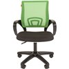 Кресло CHAIRMAN 696 LT/L.GREEN для оператора, сетка/ткань, цвет светло-зеленый/черный