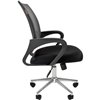 Кресло CHAIRMAN 696 CHROME/GREY для оператора, сетка/ткань, цвет серый/черный