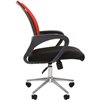 Кресло CHAIRMAN 696 CHROME/RED для оператора, сетка/ткань, цвет красный/черный