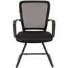 Кресло CHAIRMAN 698 V/BLACK для посетителя, сетка/ткань, цвет черный