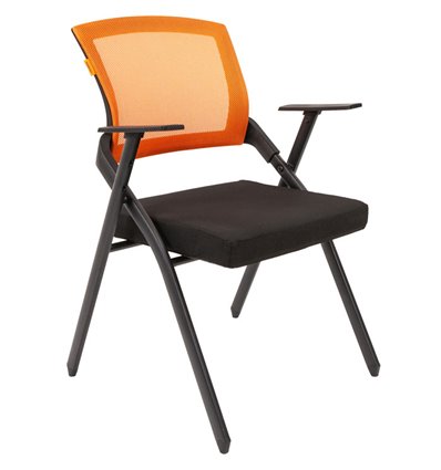 Кресло CHAIRMAN NEXX Orange для посетителя, сетка/ткань, цвет оранжевый/черный
