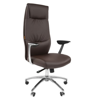 Кресло CHAIRMAN Vista Brown для руководителя, экокожа, цвет коричневый