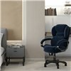 Кресло CHAIRMAN HOME 434 Blue для домашнего офиса, ткань, цвет синий