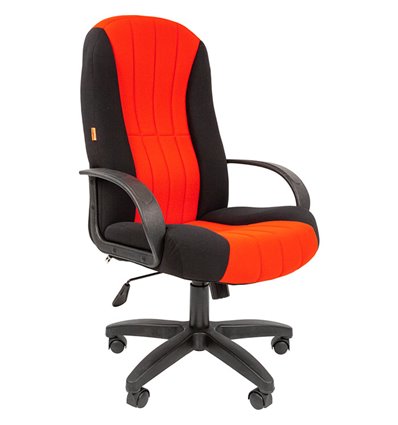 Кресло CHAIRMAN 685 Black/Red для руководителя, ткань, цвет черный/красный