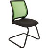 Кресло CHAIRMAN 699 V/GREEN для посетителя, сетка/ткань, цвет светло-зеленый/черный
