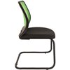 Кресло CHAIRMAN 699 V/GREEN для посетителя, сетка/ткань, цвет светло-зеленый/черный