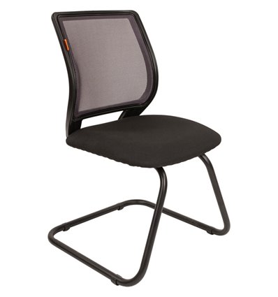 Кресло CHAIRMAN 699 V/Grey для посетителя, сетка/ткань, цвет серый/черный
