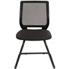 Кресло CHAIRMAN 699 V/BLACK для посетителя, сетка/ткань, цвет черный