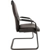Кресло CHAIRMAN Vista V Black/black для посетителя, черные полозья, экокожа, цвет черный