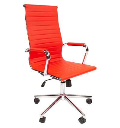 Кресло для руководителя CHAIRMAN 755 экопремиум красный