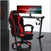 Кресло игровое CHAIRMAN GAME 35 черный/красный, ткань