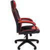 Кресло игровое CHAIRMAN GAME 17 черный/красный, экокожа/ткань
