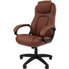 Кресло для руководителя CHAIRMAN 432 экопремиум коричневая