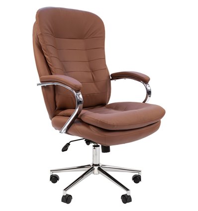 Кресло для руководителя CHAIRMAN 795 N кожа коричневая