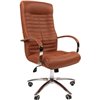 Кресло для руководителя CHAIRMAN 480 экокожа коричневый N