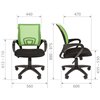 Кресло для оператора CHAIRMAN 696 TW светло-зеленый, сетка/ткань