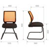 Кресло для посетителя CHAIRMAN 699 V TW оранжевый, сетка/ткань