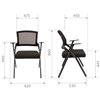 Кресло для посетителя CHAIRMAN NEXX черный, сетчатая спинка, ткань