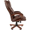 Кресло для руководителя CHAIRMAN 408 кожа коричневая