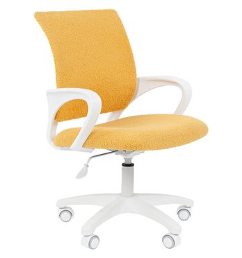 Кресло детское CHAIRMAN KIDS 103 LT ткань В лимон, белый пластик