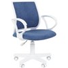 Кресло детское CHAIRMAN KIDS 112 ткань M морской, белый пластик