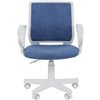 Кресло детское CHAIRMAN KIDS 112 ткань M морской, белый пластик