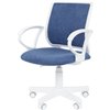 Кресло детское CHAIRMAN KIDS 112 ткань M морской, белый пластик