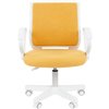 Кресло детское CHAIRMAN KIDS 112 ткань В лимон, белый пластик