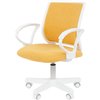 Кресло детское CHAIRMAN KIDS 112 ткань В лимон, белый пластик