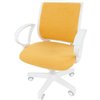 Кресло детское CHAIRMAN KIDS 112 ткань В лимон, белый пластик