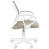 Кресло детское CHAIRMAN KIDS 112 ткань В оливка, белый пластик