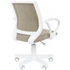 Кресло детское CHAIRMAN KIDS 112 ткань В оливка, белый пластик