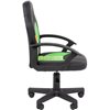 Кресло детское CHAIRMAN KIDS 111 экокожа черный/зеленый