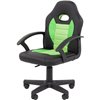 Кресло детское CHAIRMAN KIDS 111 экокожа черный/зеленый