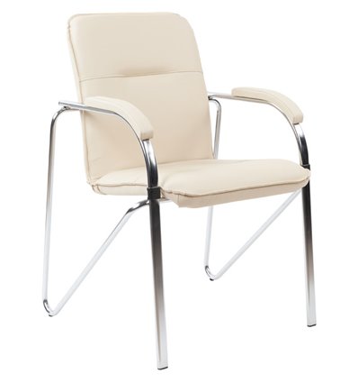 Кресло для посетителя CHAIRMAN 850 экокожа бежевый N