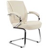 Кресло для посетителя CHAIRMAN 794V хром экокожа бежевый